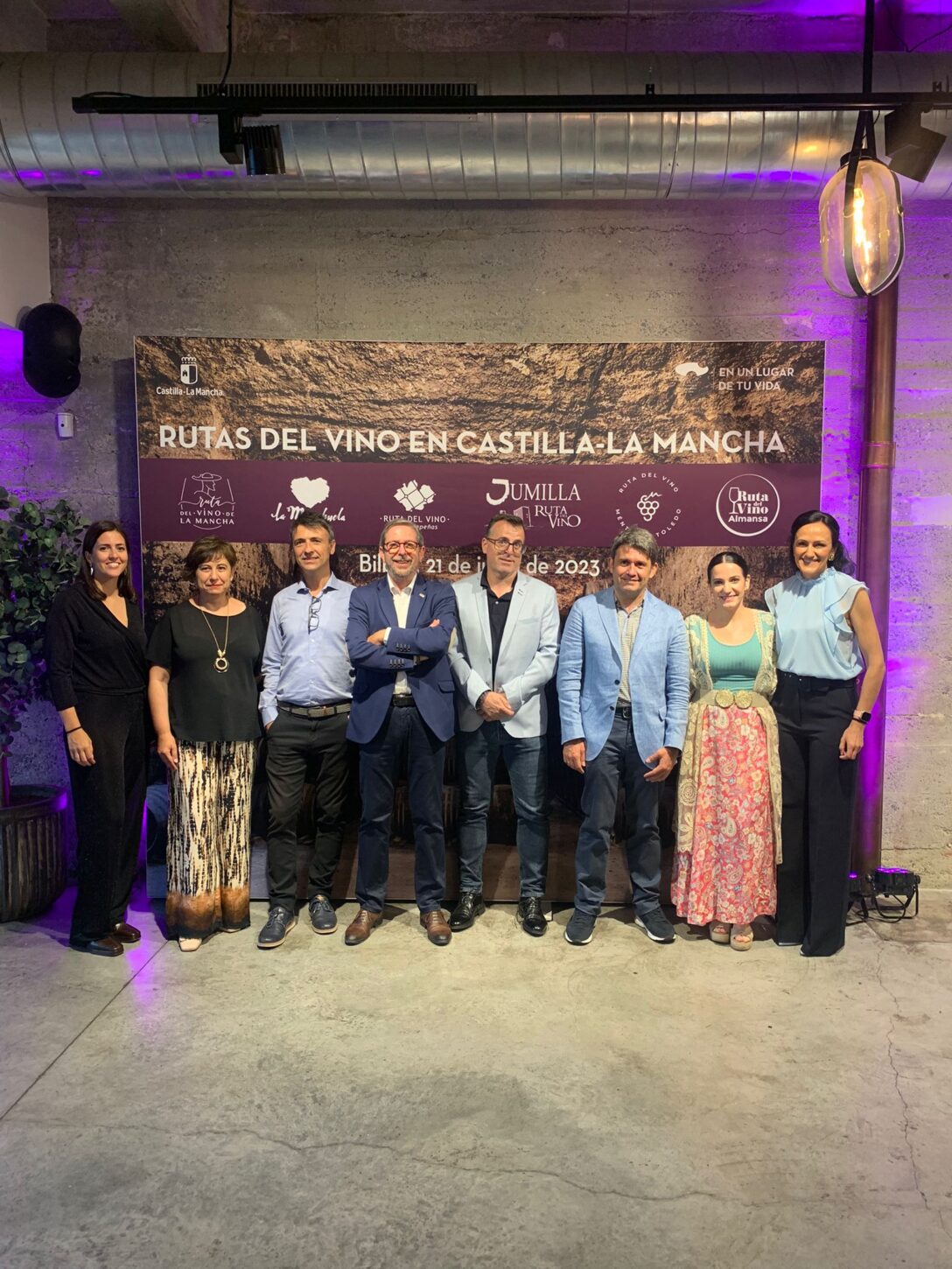 Presentación de Rutas del Vino de Castilla-La Mancha. Bilbao.